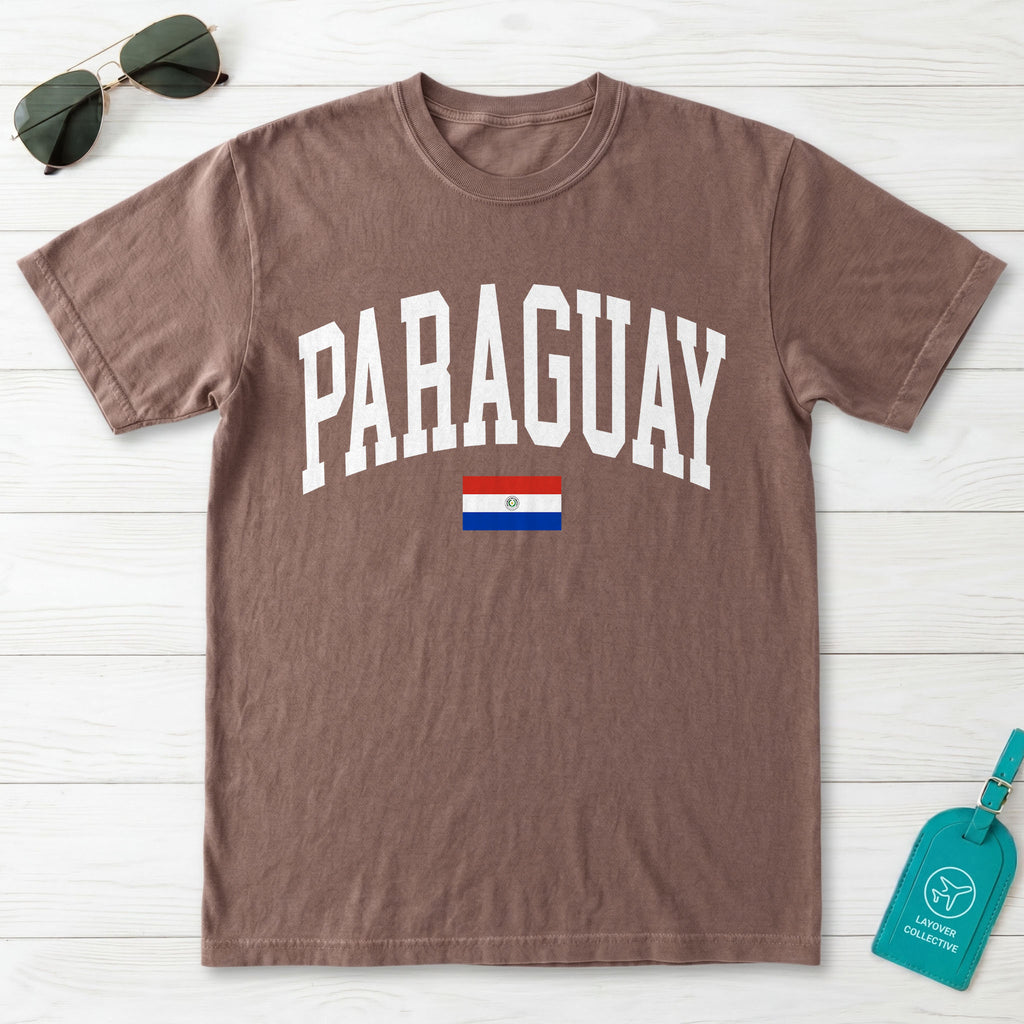Paraguay Collegiate Flag T-Shirt