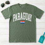 Paraguay Collegiate Flag T-Shirt