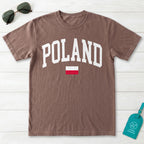 Poland Collegiate Flag T-Shirt