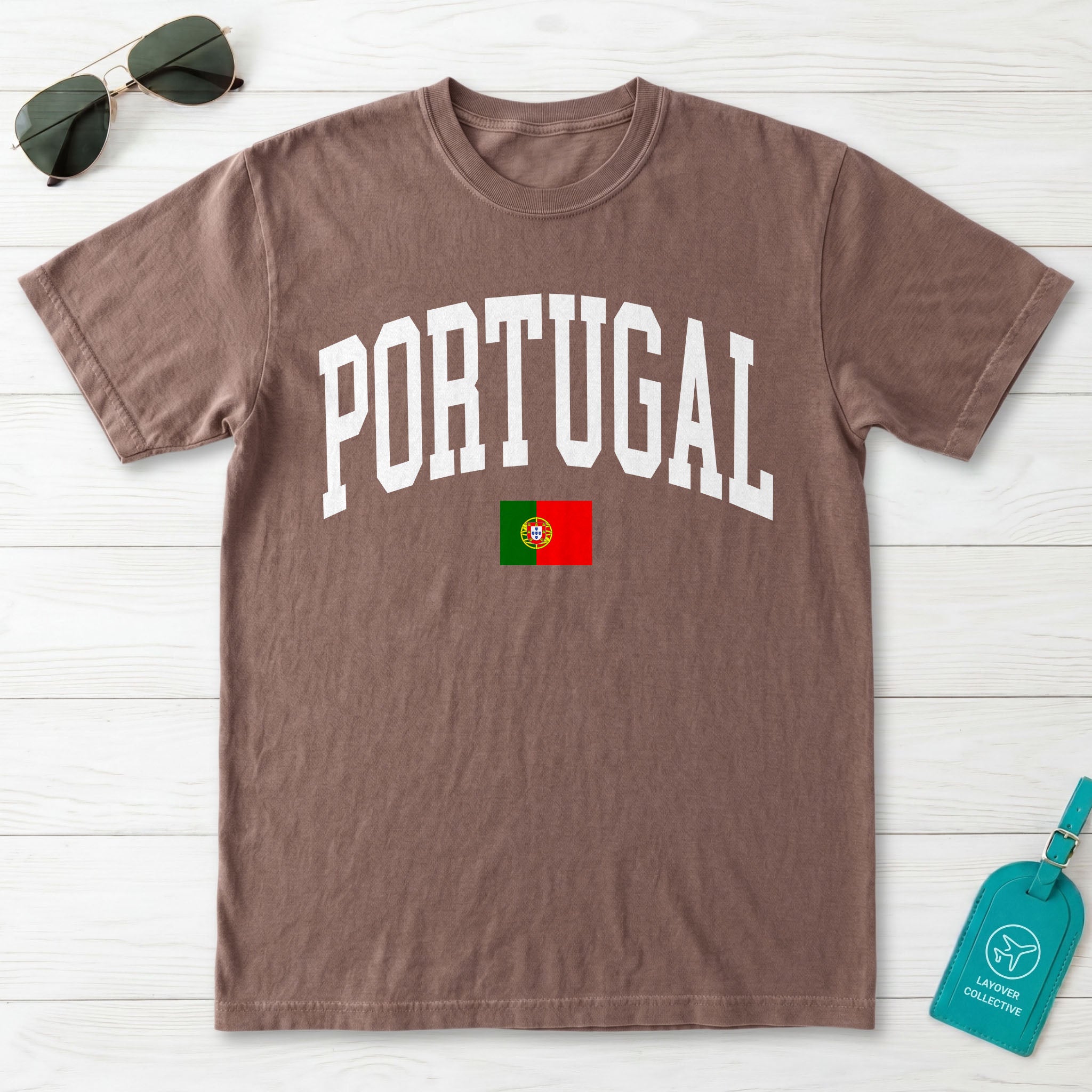Portugal Collegiate Flag T-Shirt