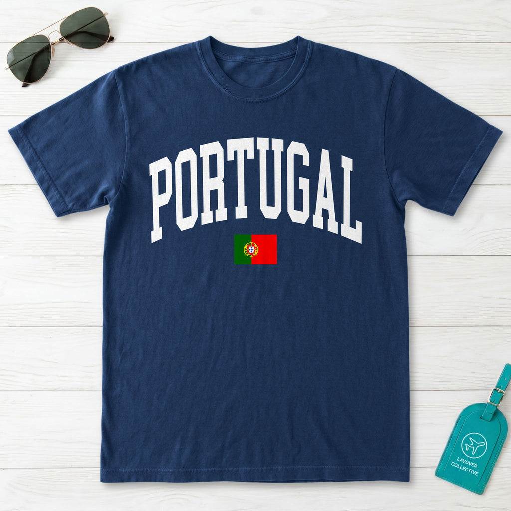 Portugal Collegiate Flag T-Shirt