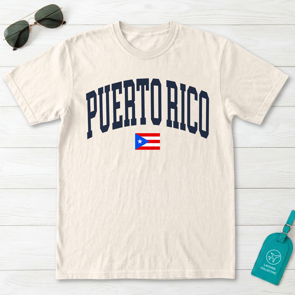 Puerto Rico Collegiate Flag T-Shirt