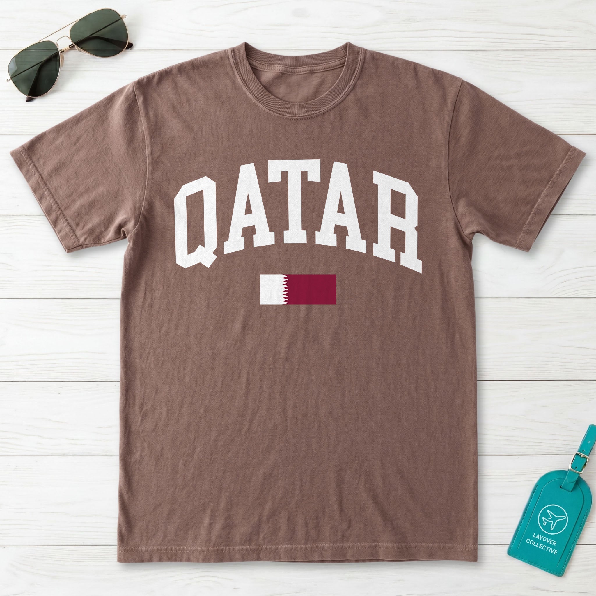 Qatar Collegiate Flag T-Shirt