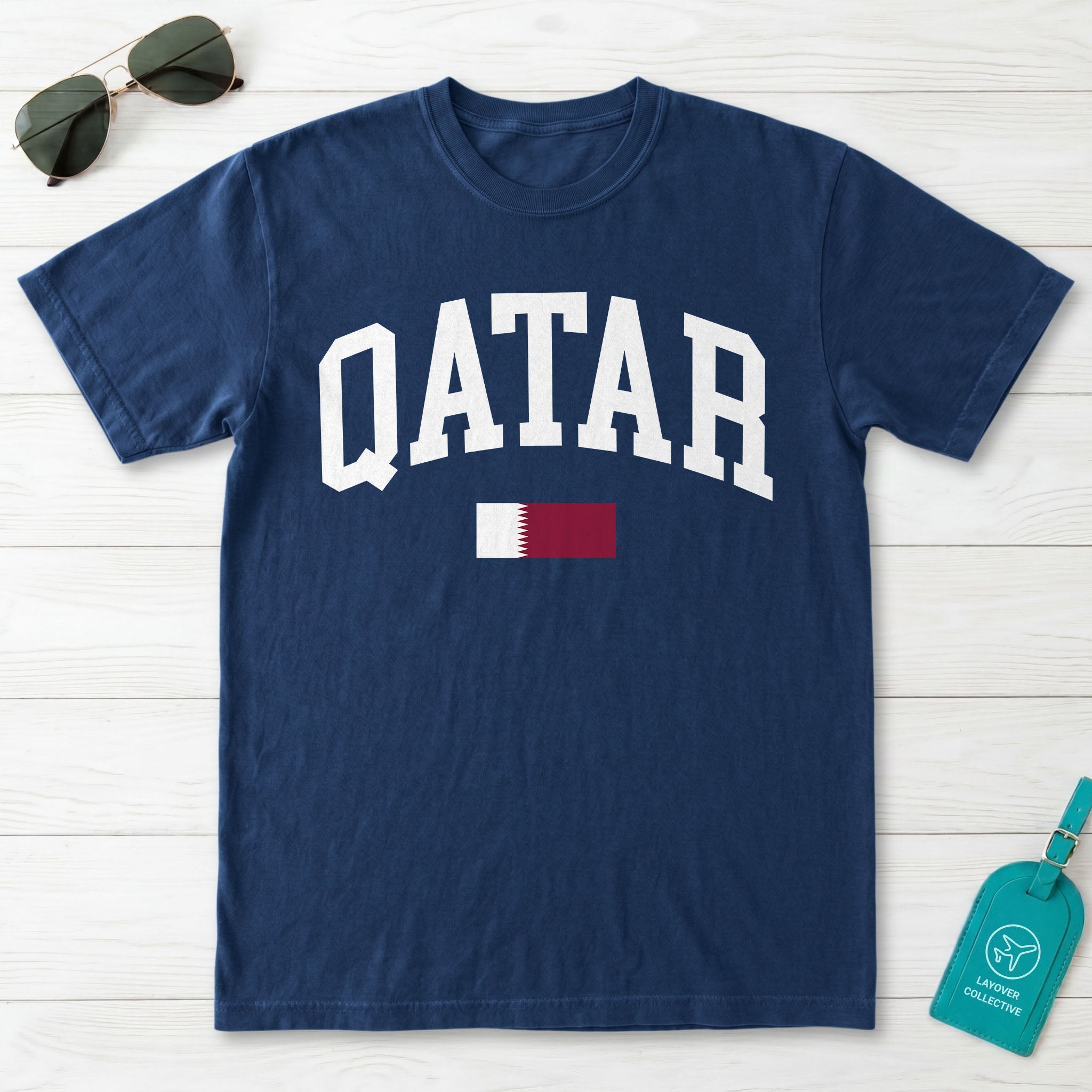 Qatar Collegiate Flag T-Shirt