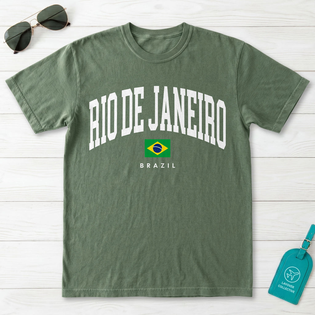 Rio De Janeiro Collegiate T-Shirt