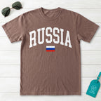 Russia Collegiate Flag T-Shirt