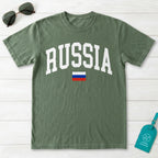 Russia Collegiate Flag T-Shirt