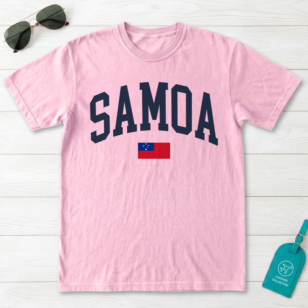 Samoa Collegiate Flag T-Shirt
