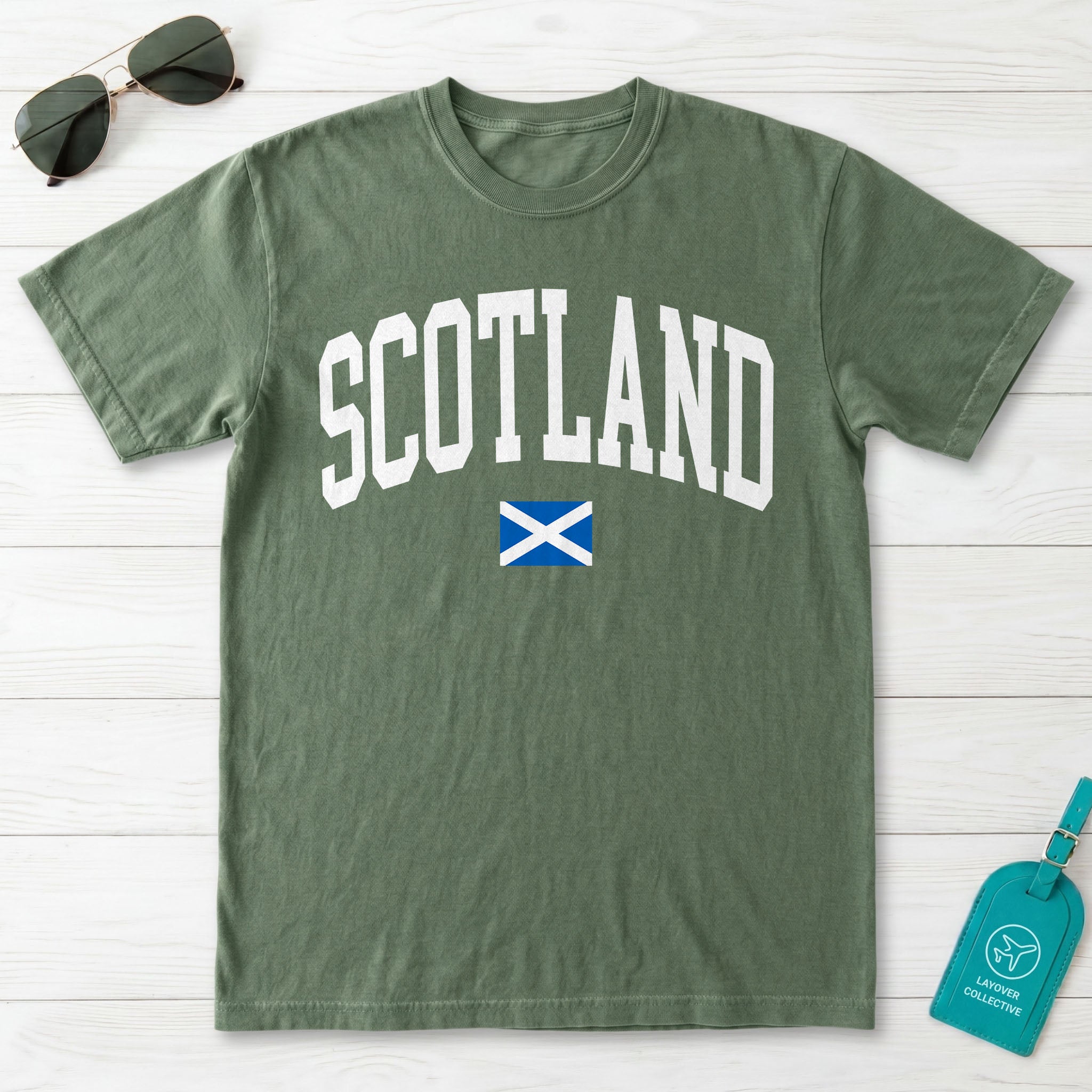 Scotland Collegiate Flag T-Shirt
