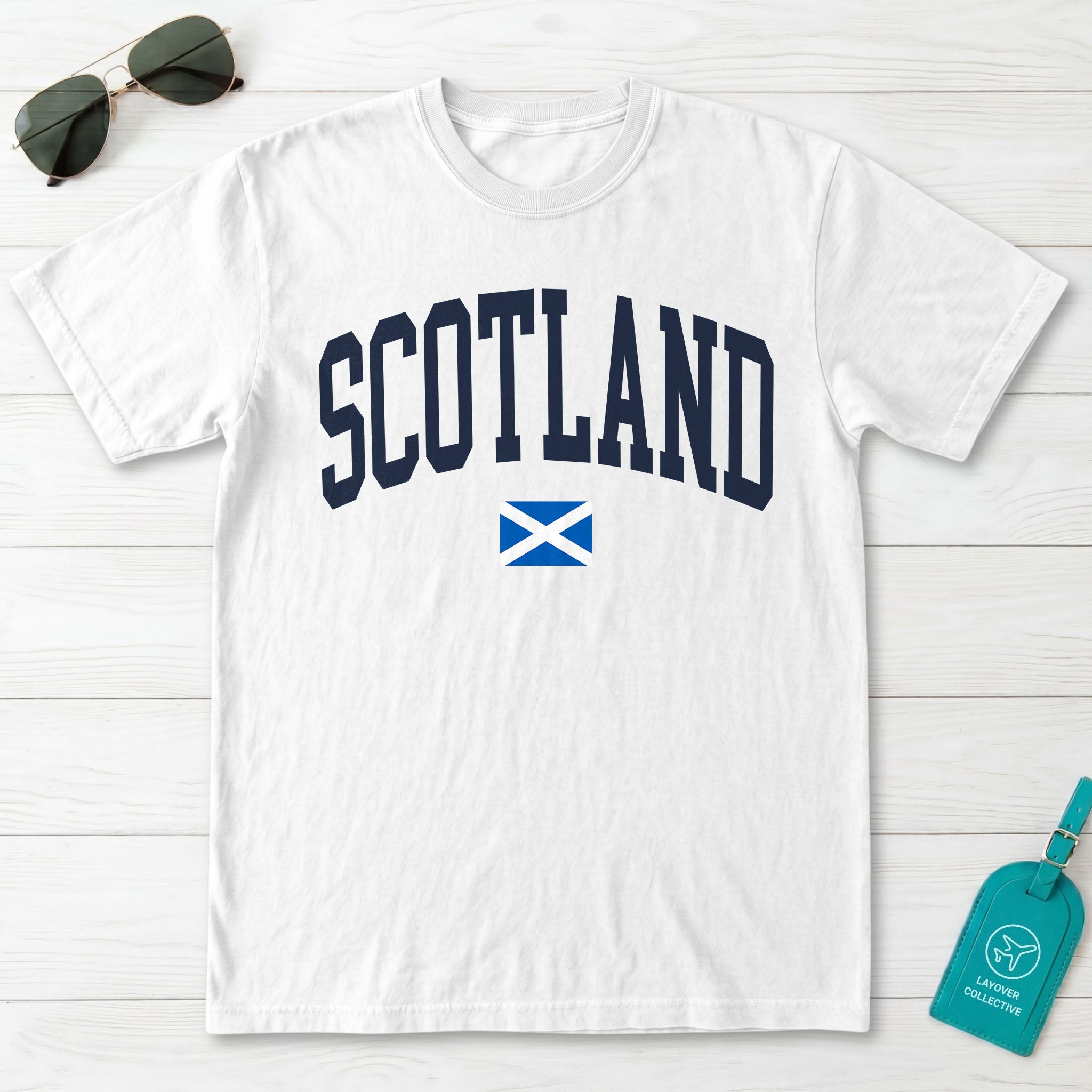 Scotland Collegiate Flag T-Shirt