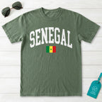 Senegal Collegiate Flag T-Shirt