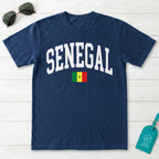 Senegal Collegiate Flag T-Shirt