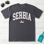 Serbia Collegiate Flag T-Shirt