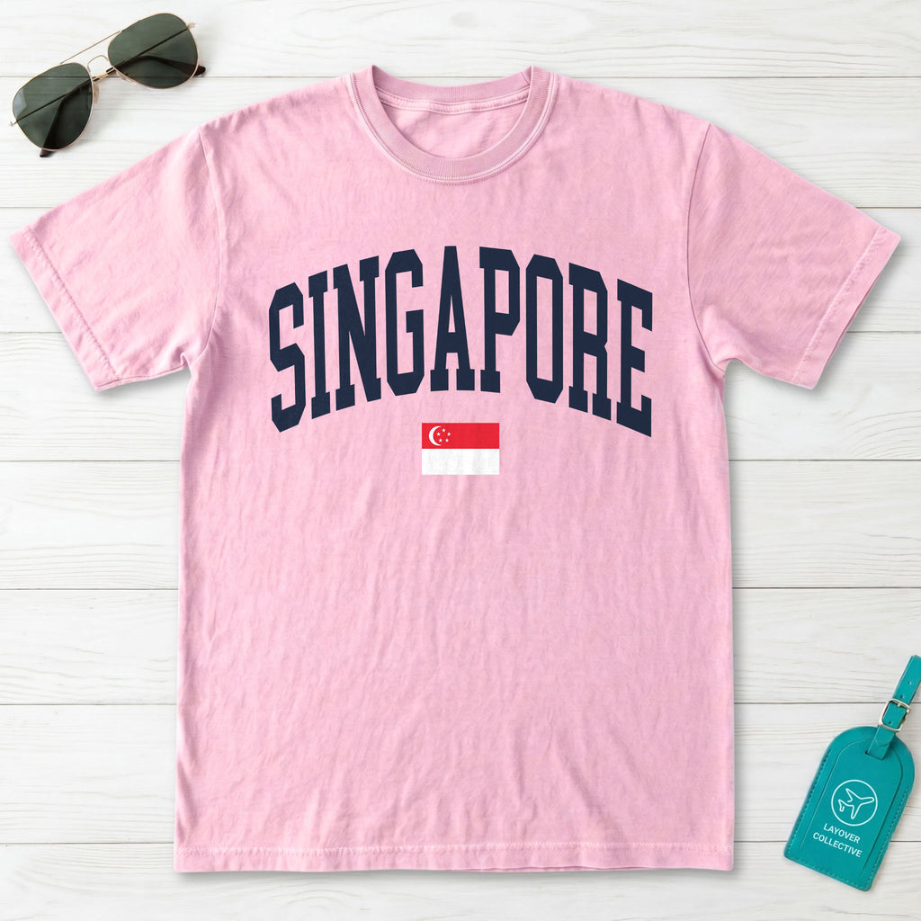 Singapore Collegiate Flag T-Shirt