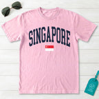 Singapore Collegiate Flag T-Shirt