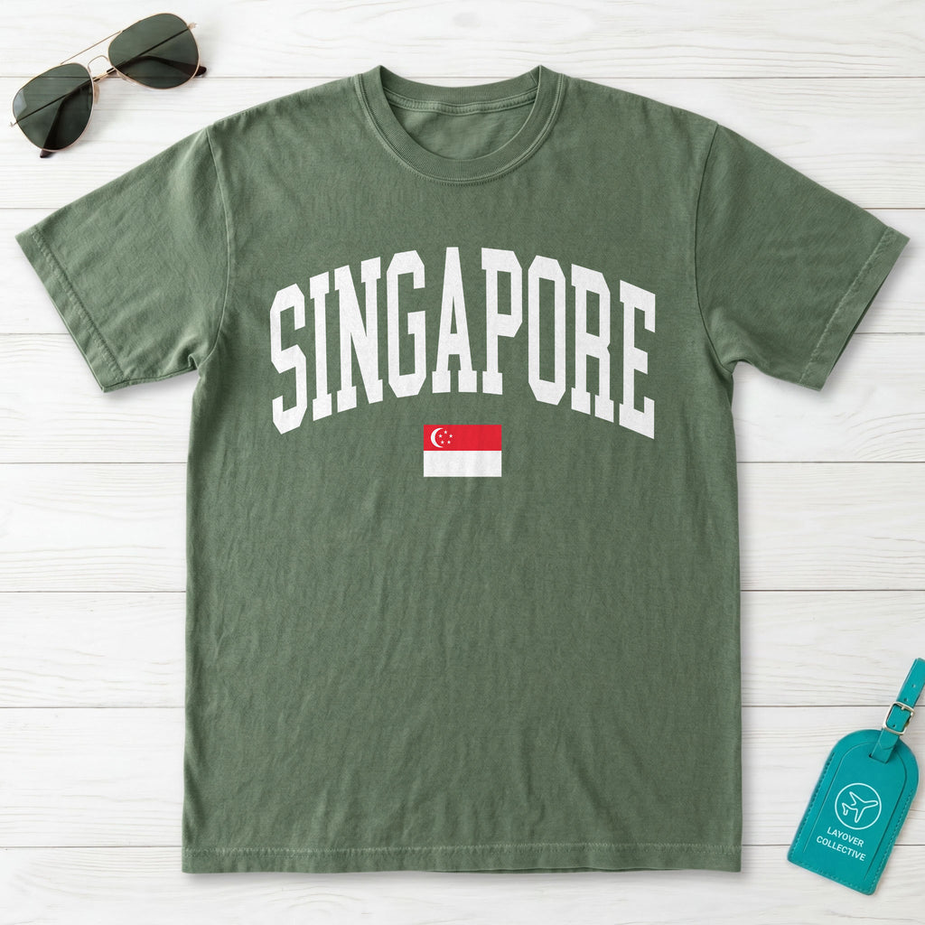 Singapore Collegiate Flag T-Shirt