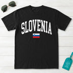 Slovenia Collegiate Flag T-Shirt
