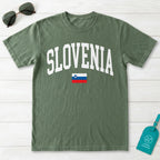Slovenia Collegiate Flag T-Shirt