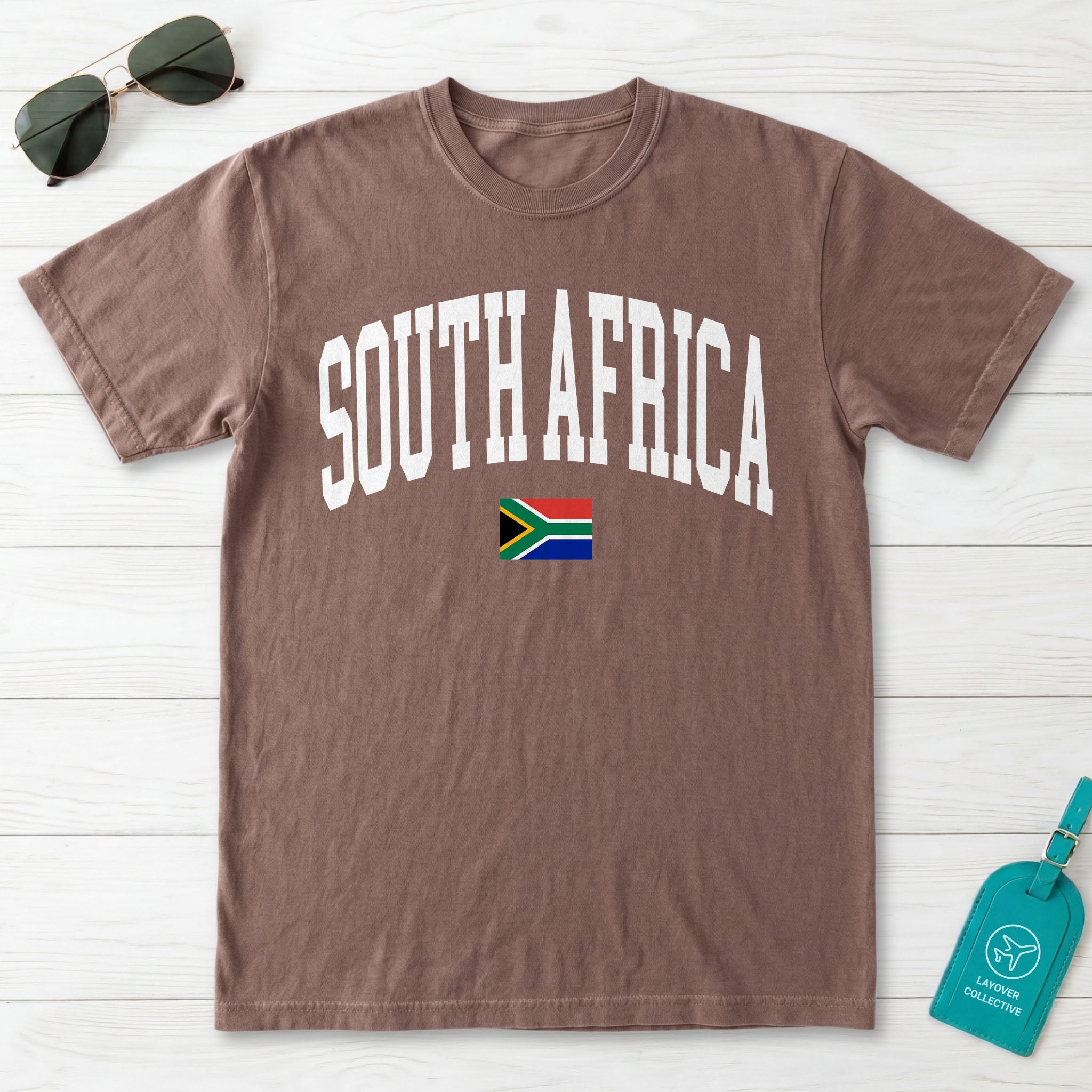 South Africa Collegiate Flag T-Shirt