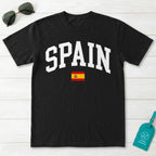 Spain Collegiate Flag T-Shirt