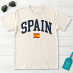 Spain Collegiate Flag T-Shirt