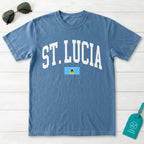 Saint Lucia Collegiate Flag T-Shirt