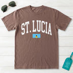 Saint Lucia Collegiate Flag T-Shirt