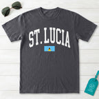 Saint Lucia Collegiate Flag T-Shirt