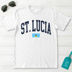 Saint Lucia Collegiate Flag T-Shirt