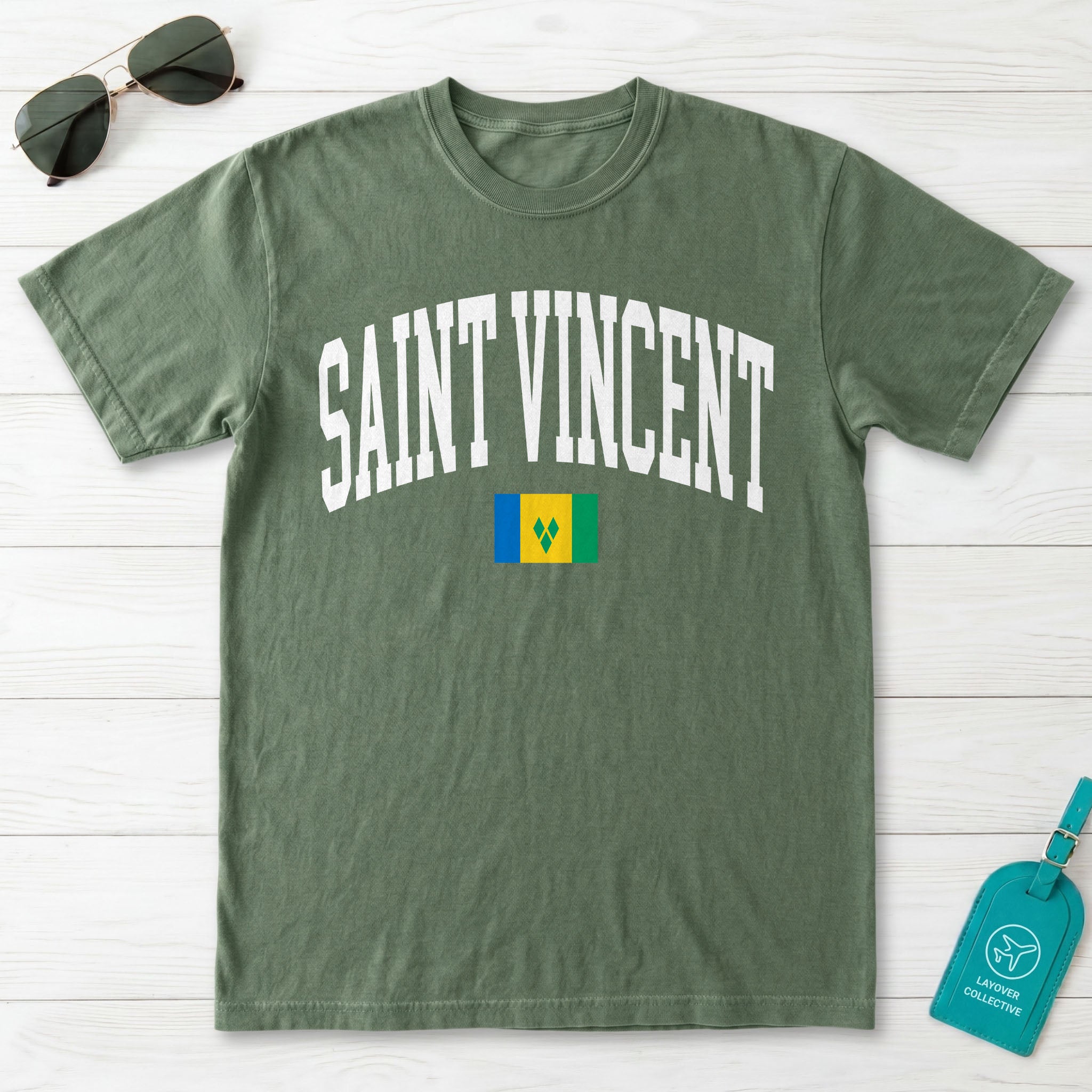 Saint Vincent Collegiate Flag T-Shirt