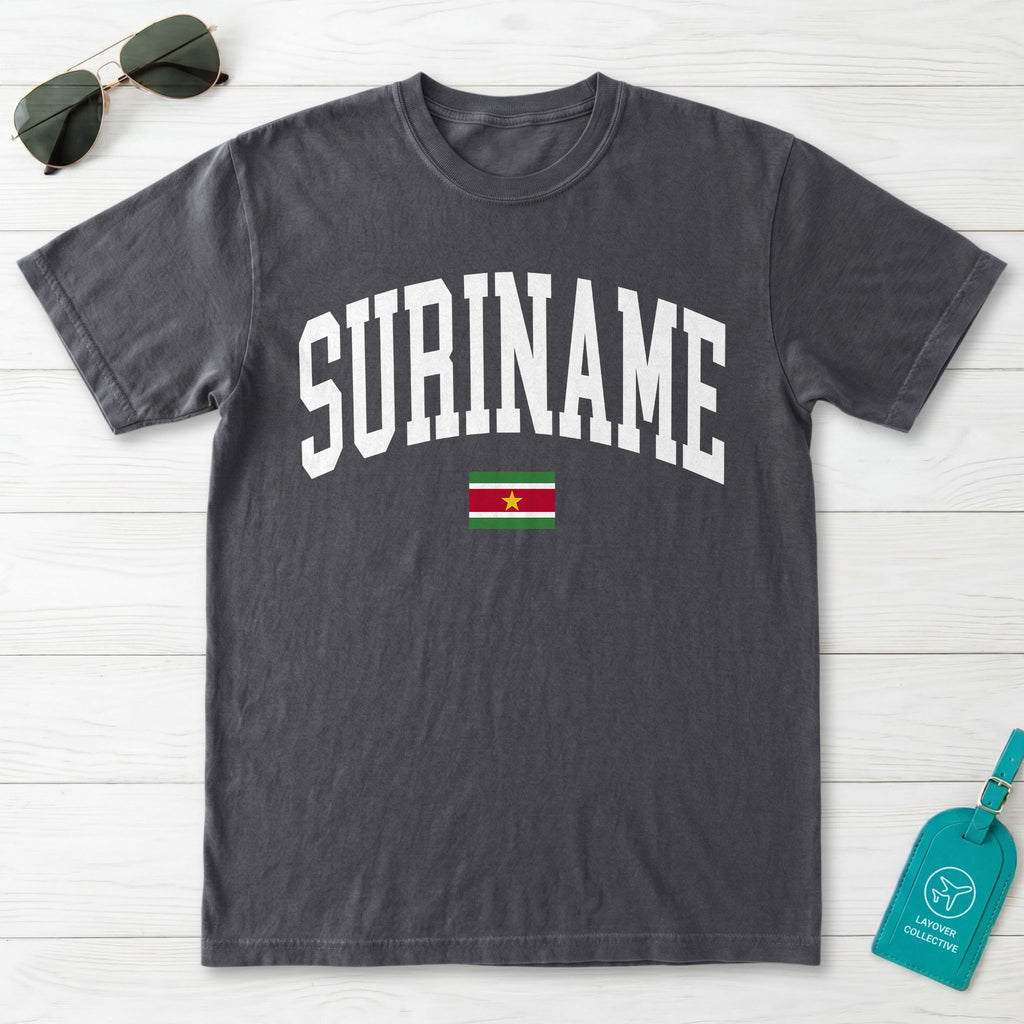 Suriname Collegiate Flag T-Shirt