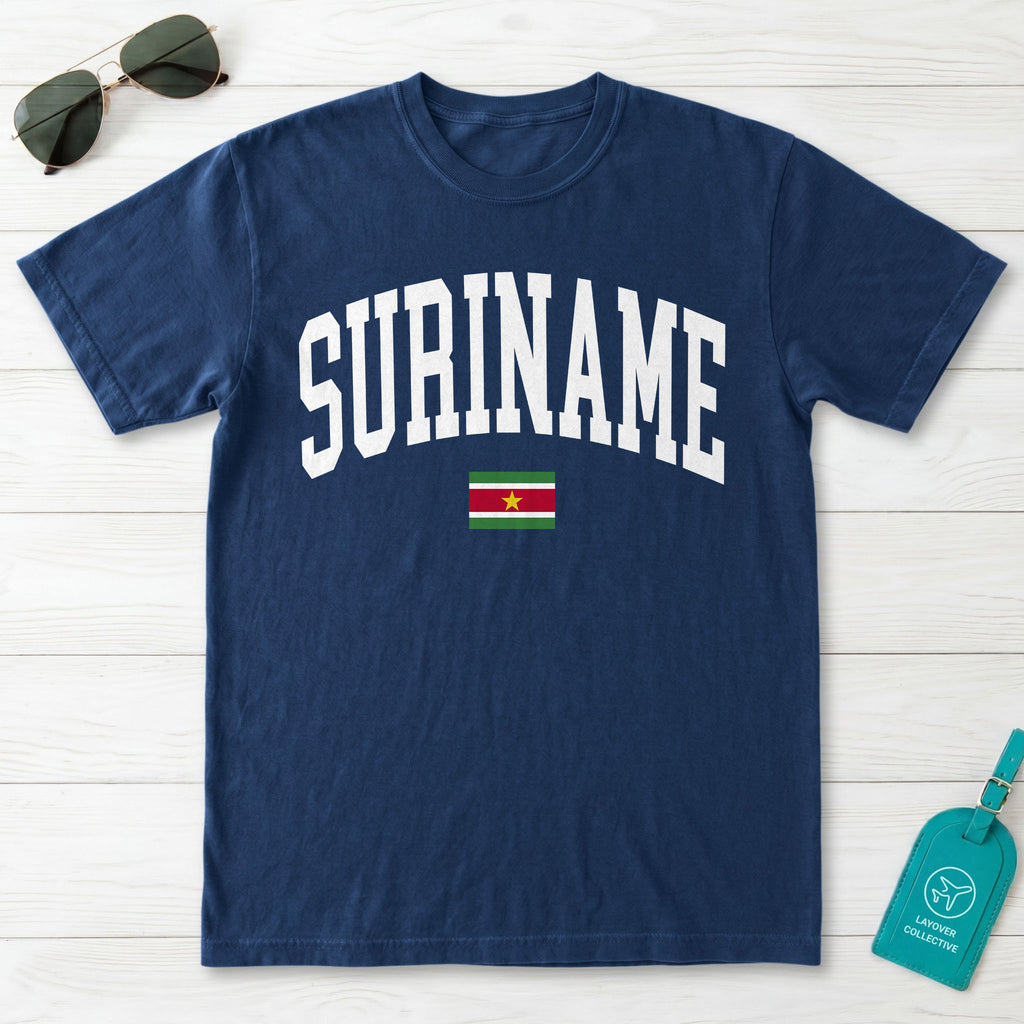 Suriname Collegiate Flag T-Shirt