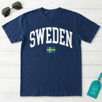 Sweden Collegiate Flag T-Shirt