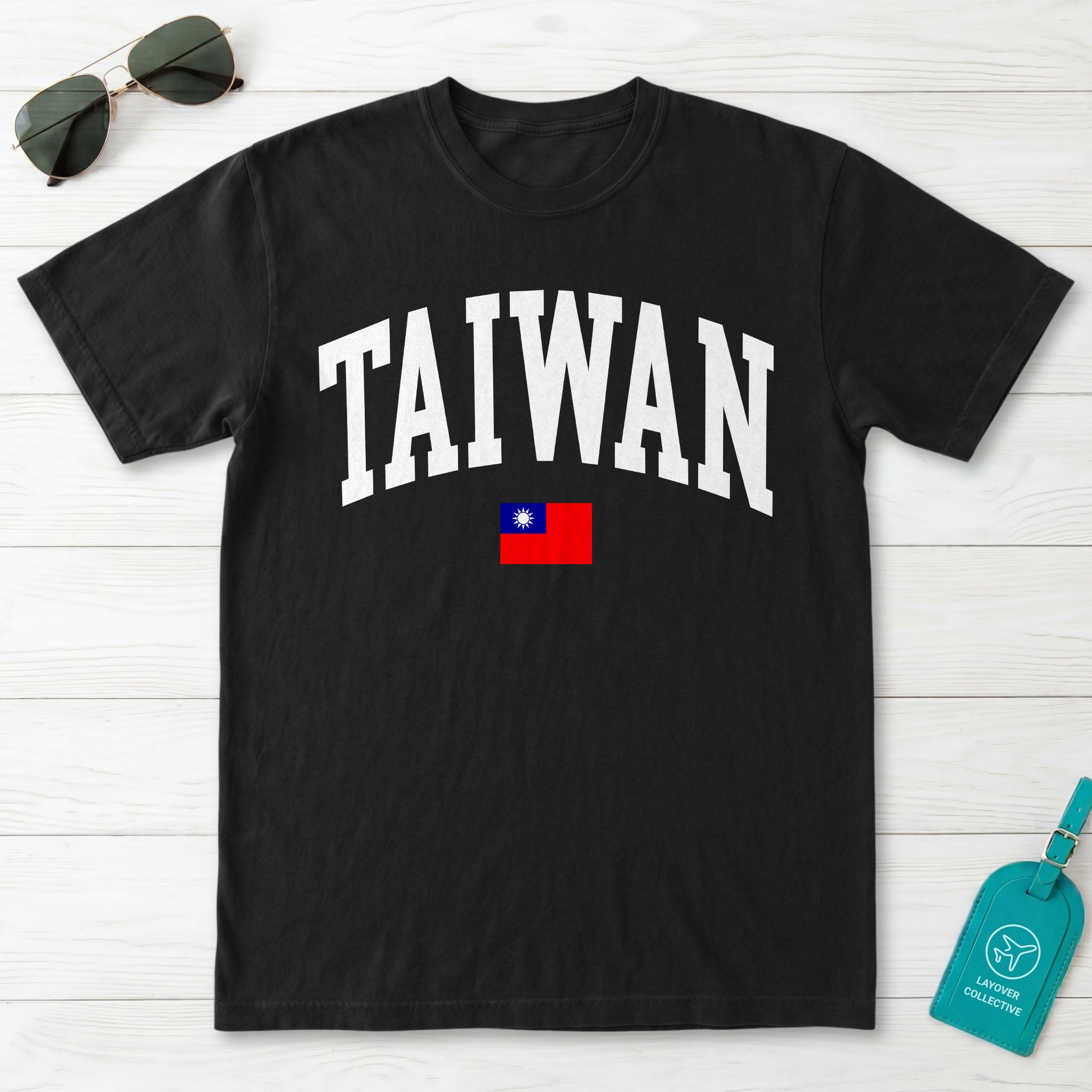Taiwan Collegiate Flag T-Shirt