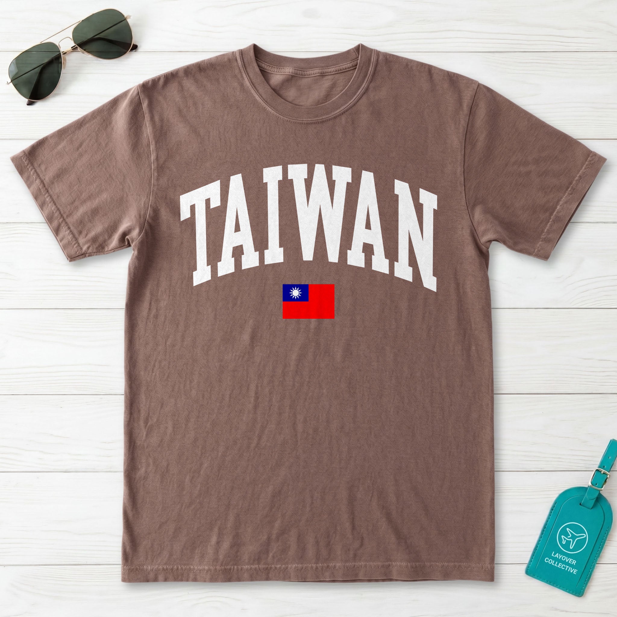 Taiwan Collegiate Flag T-Shirt