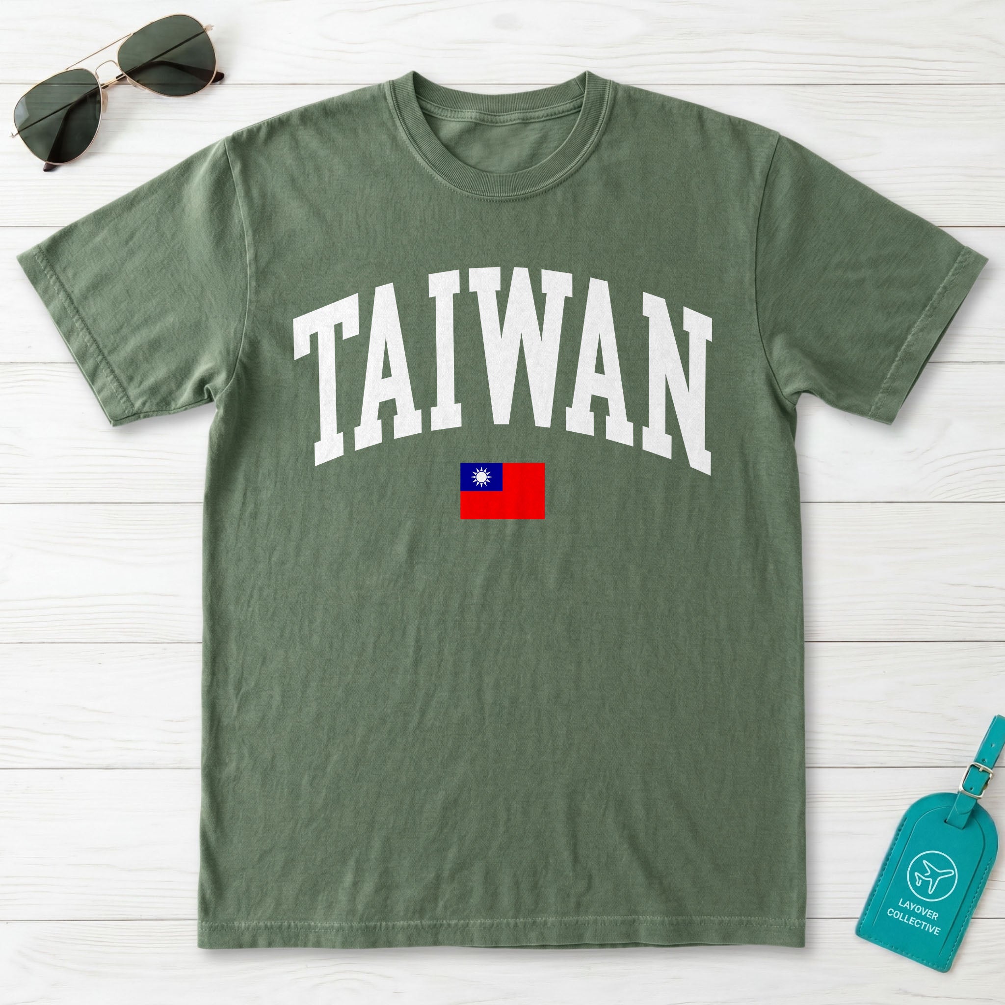 Taiwan Collegiate Flag T-Shirt