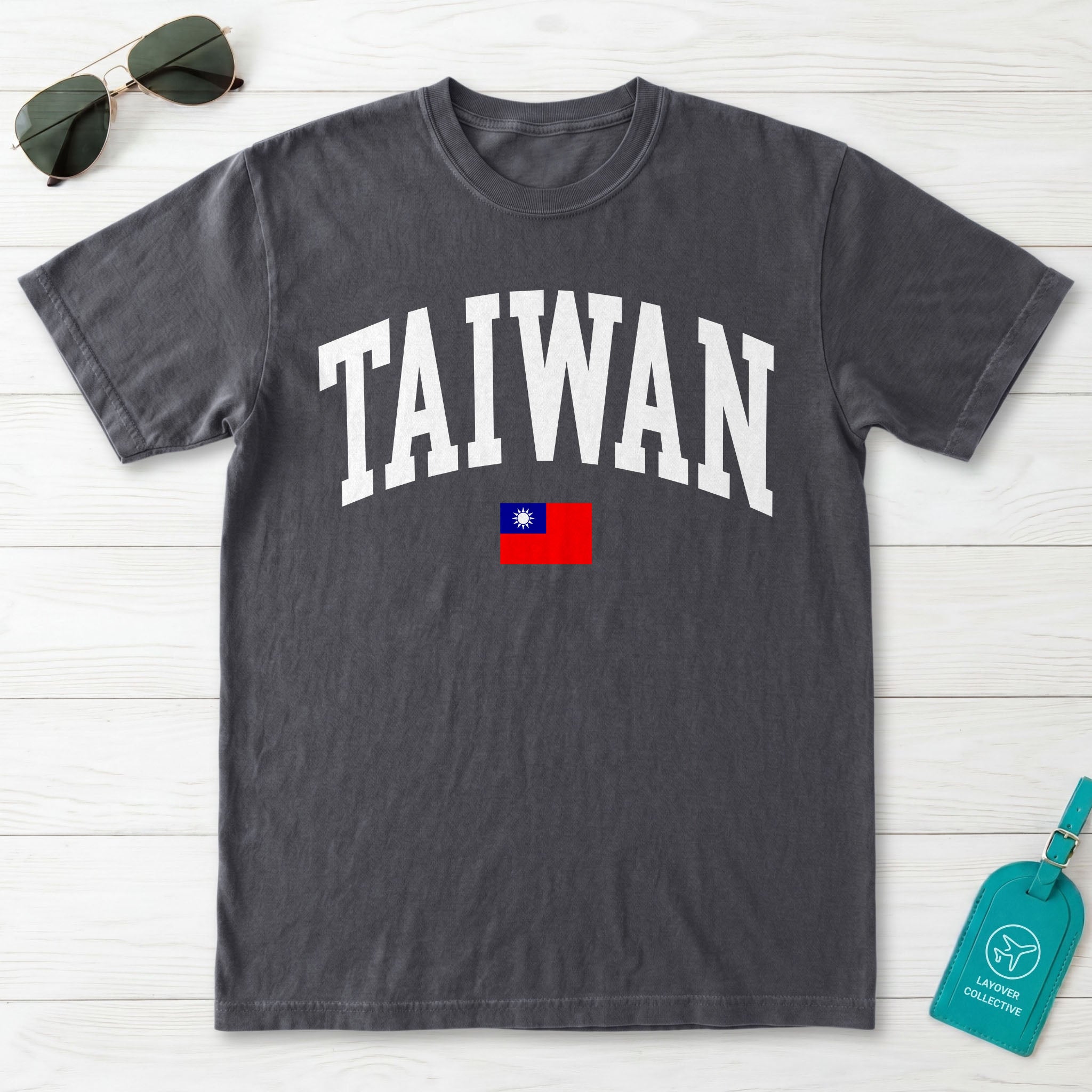 Taiwan Collegiate Flag T-Shirt
