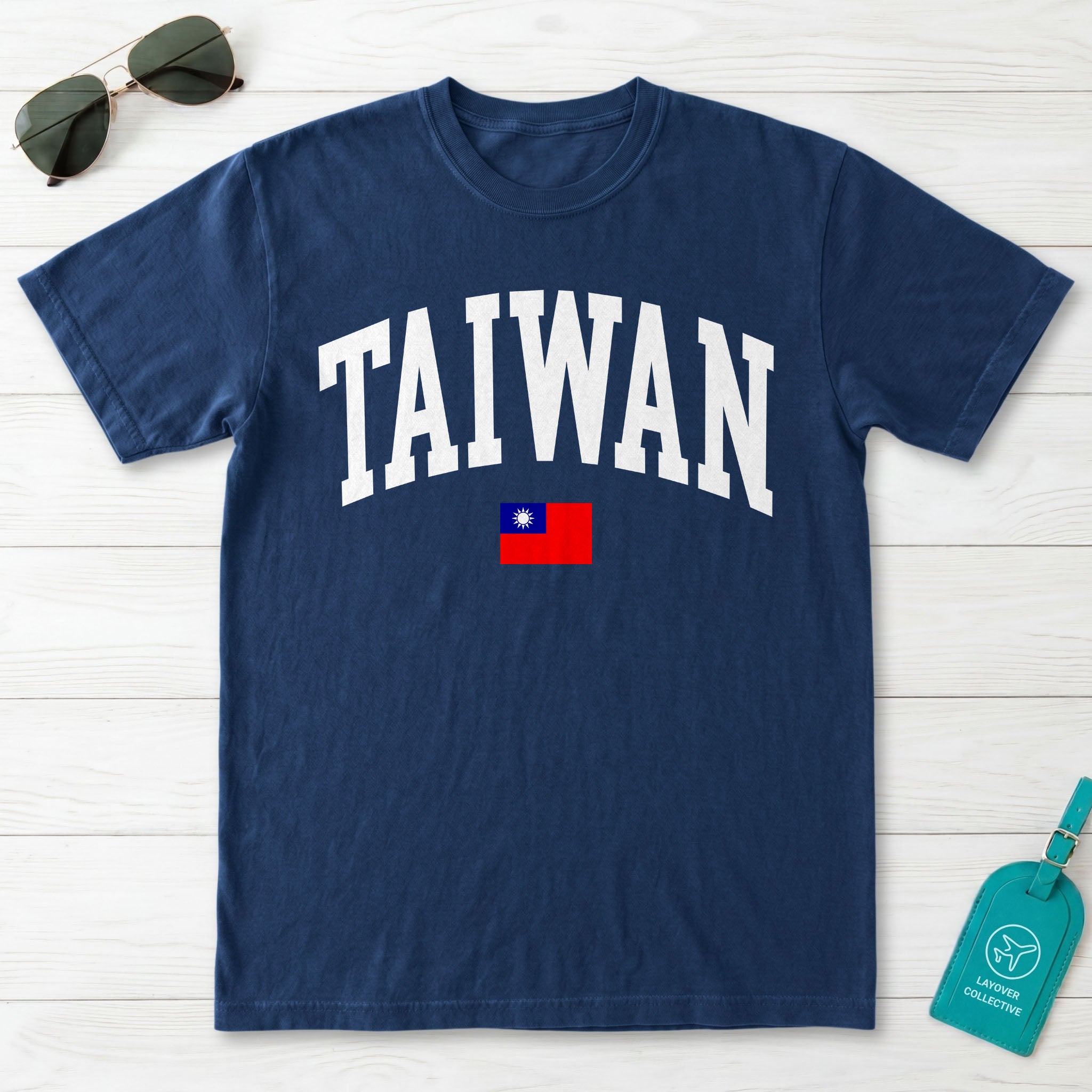 Taiwan Collegiate Flag T-Shirt