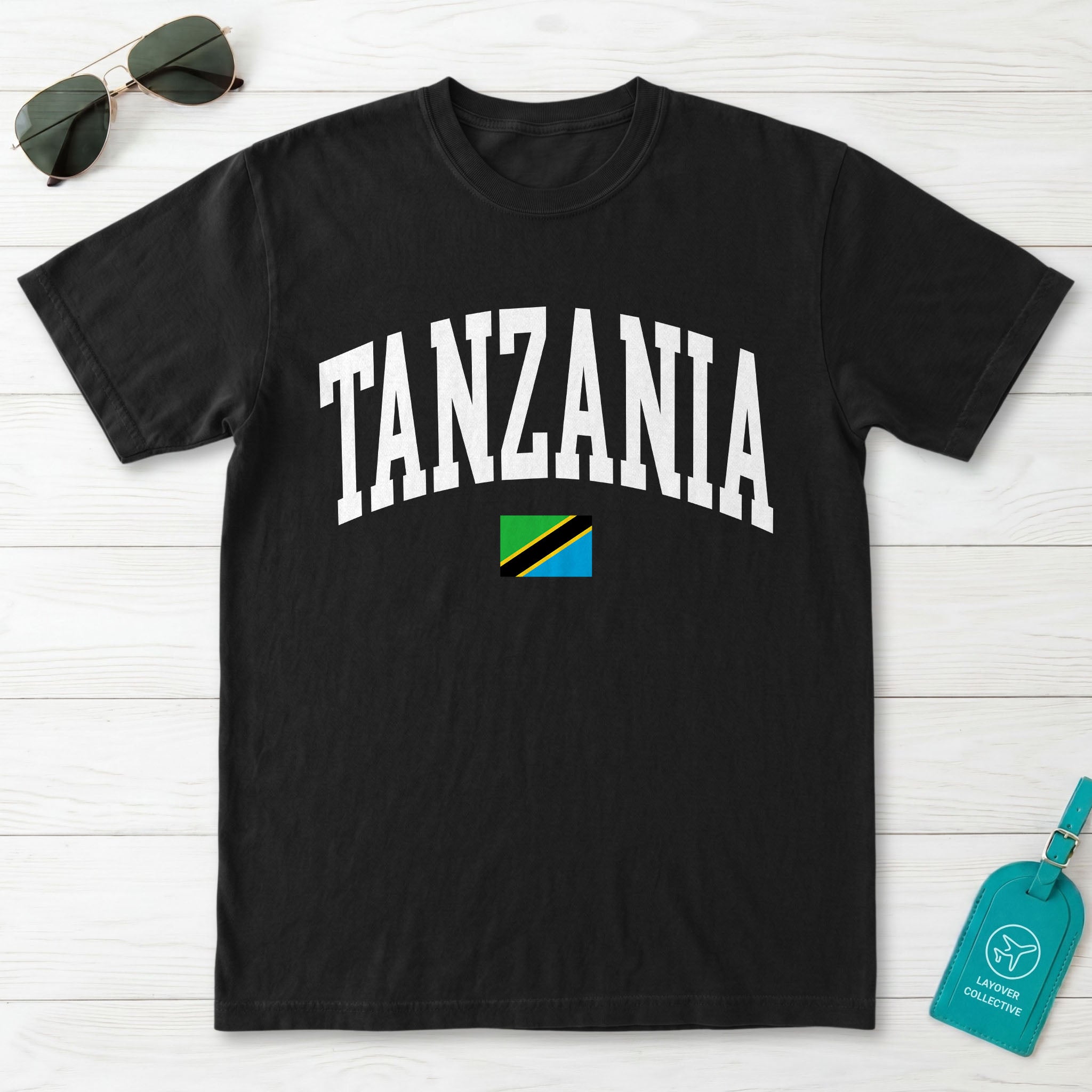 Tanzania Collegiate Flag T-Shirt