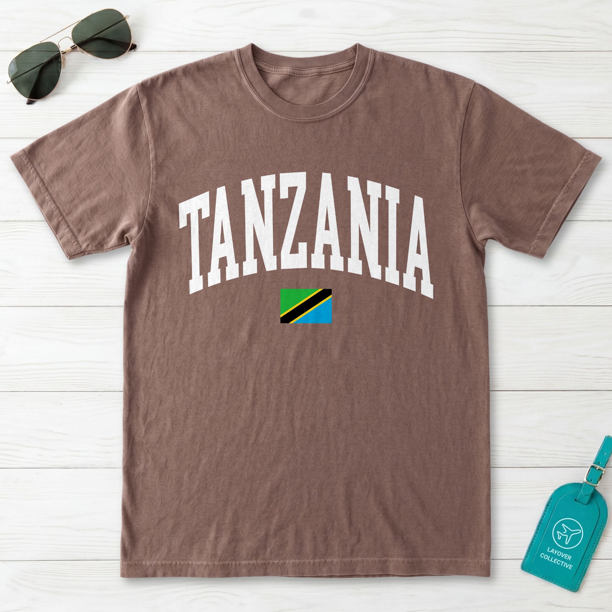 Tanzania Collegiate Flag T-Shirt