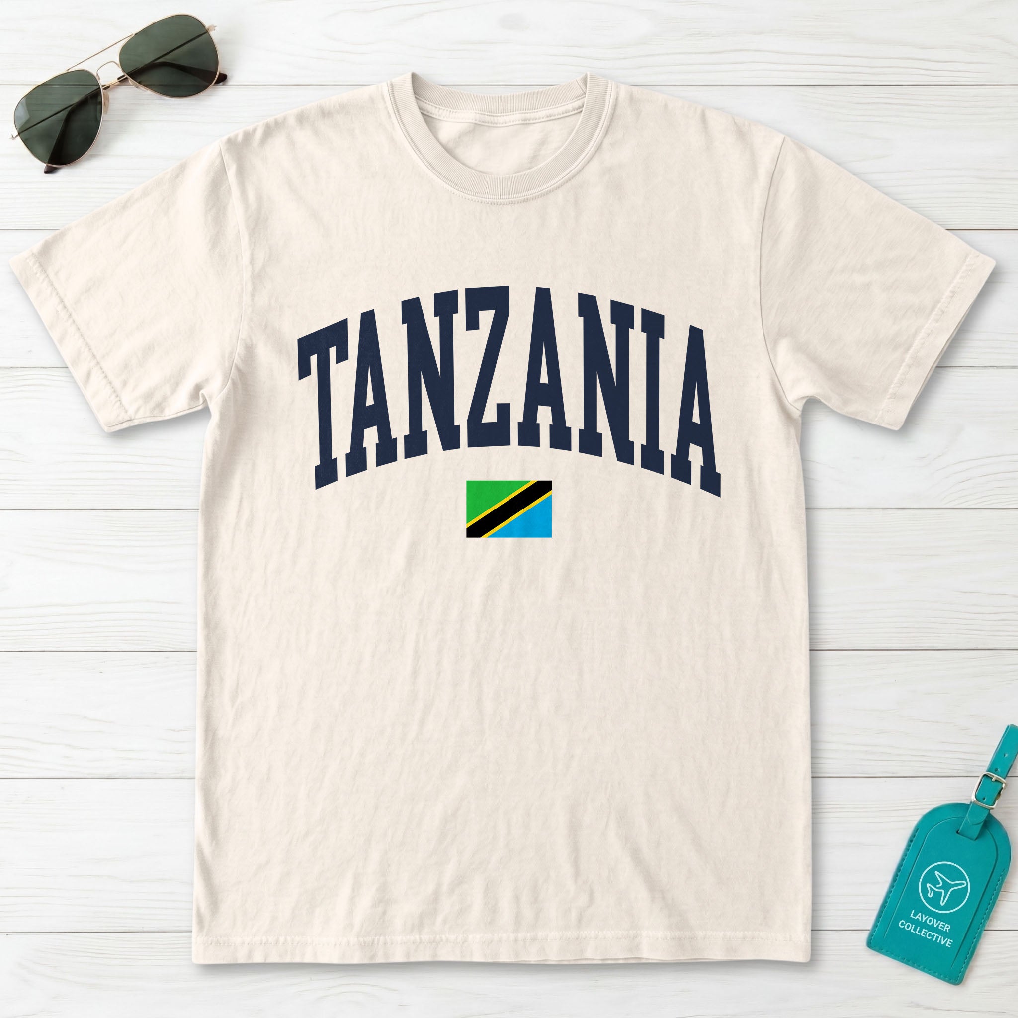 Tanzania Collegiate Flag T-Shirt