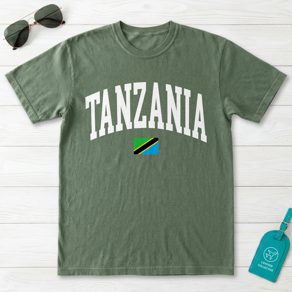 Tanzania Collegiate Flag T-Shirt