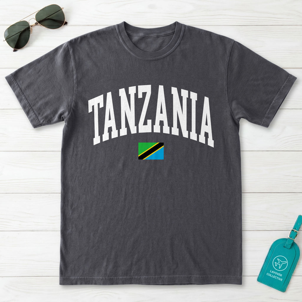 Tanzania Collegiate Flag T-Shirt