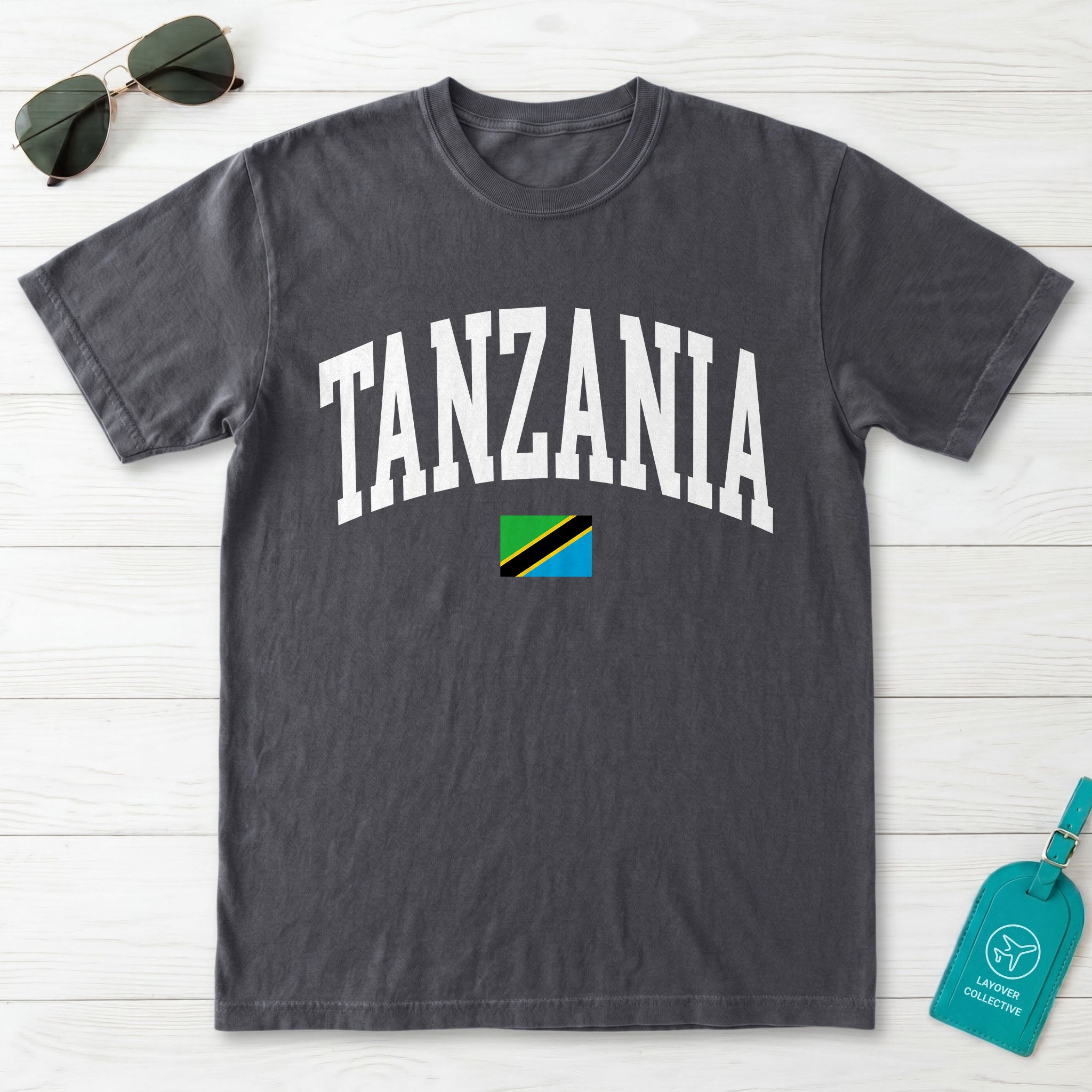 Tanzania Collegiate Flag T-Shirt