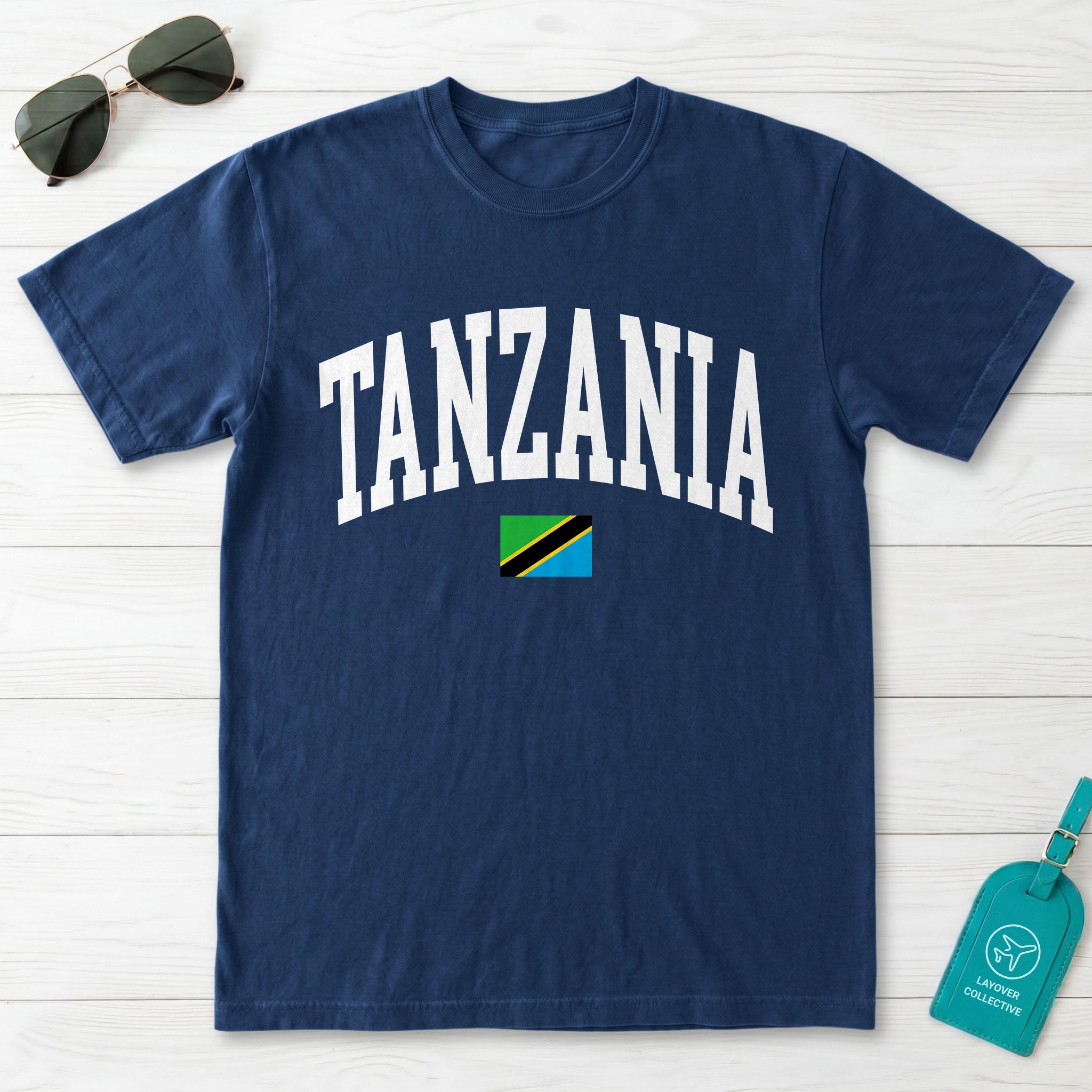 Tanzania Collegiate Flag T-Shirt