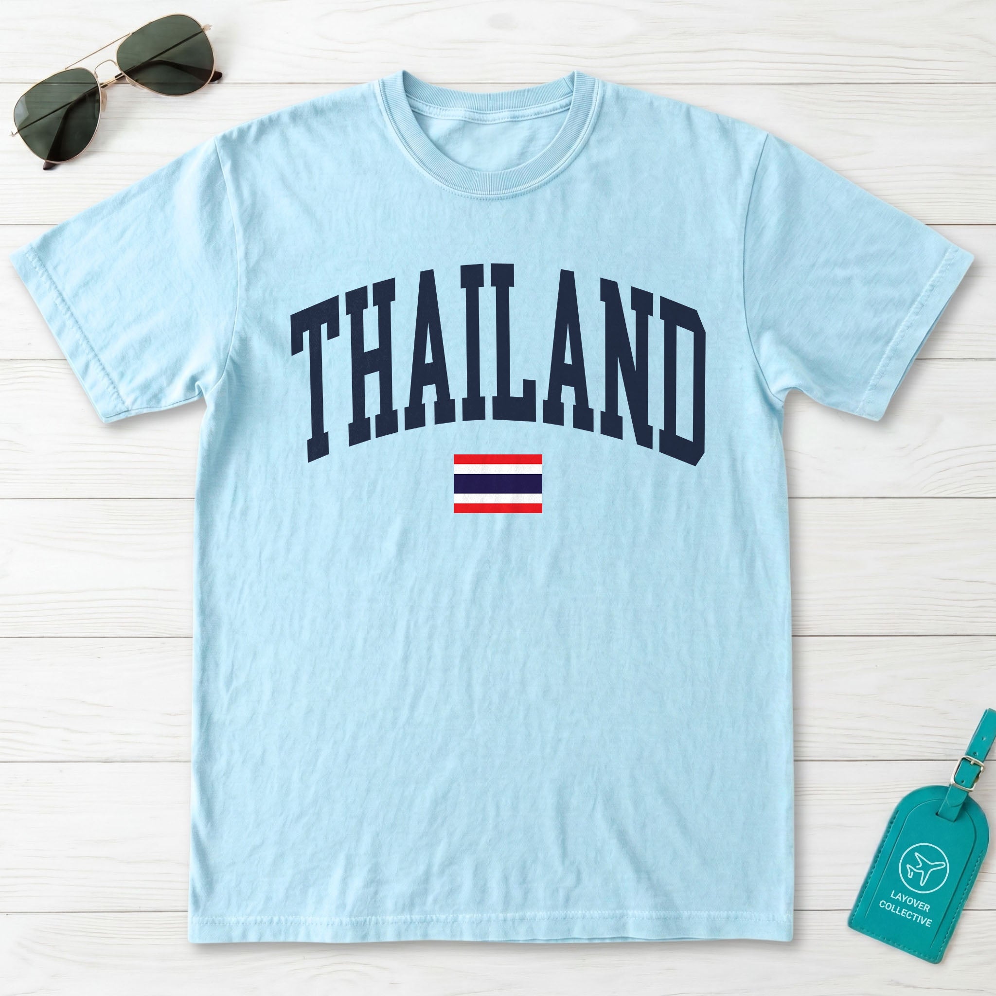 Thailand Collegiate Flag T-Shirt