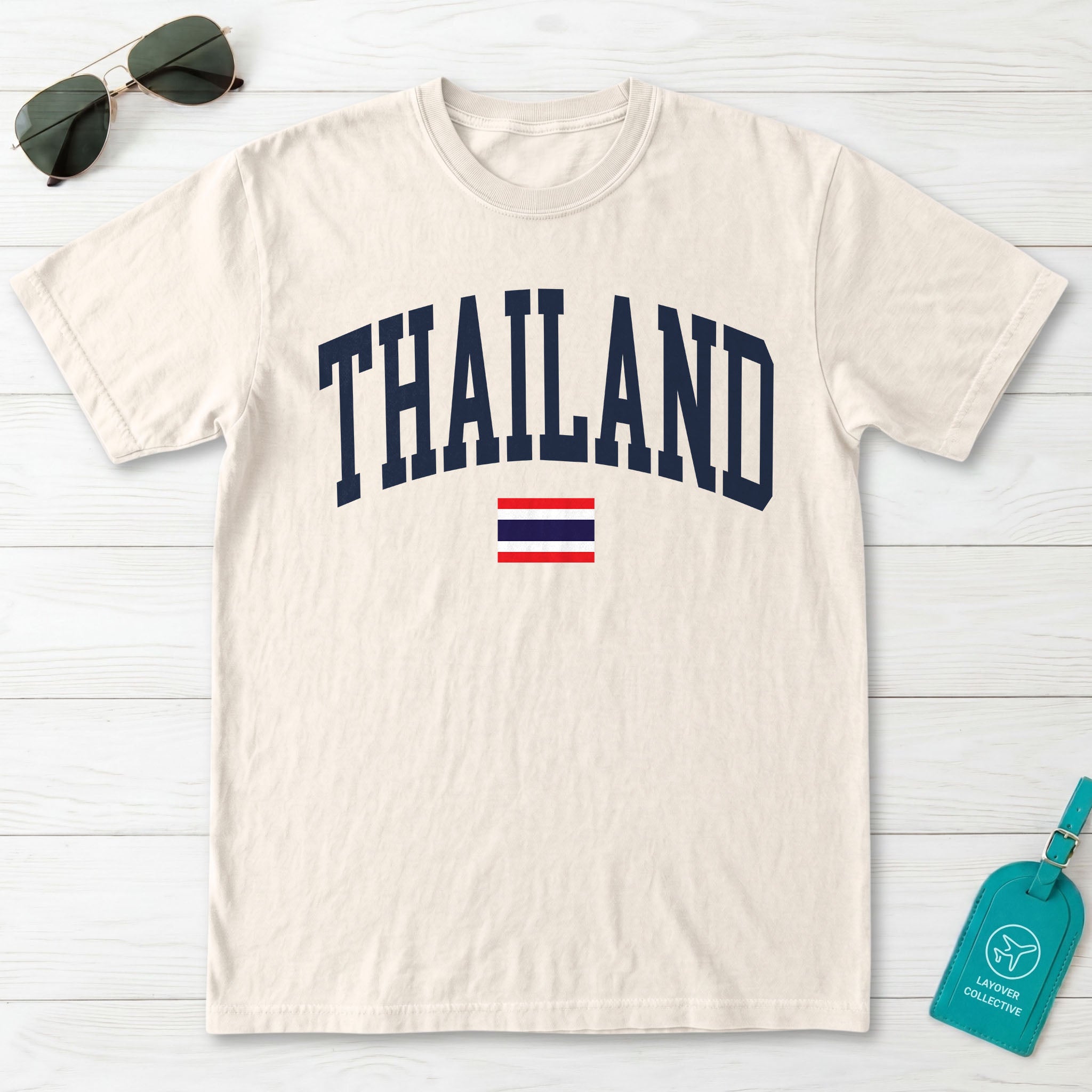Thailand Collegiate Flag T-Shirt