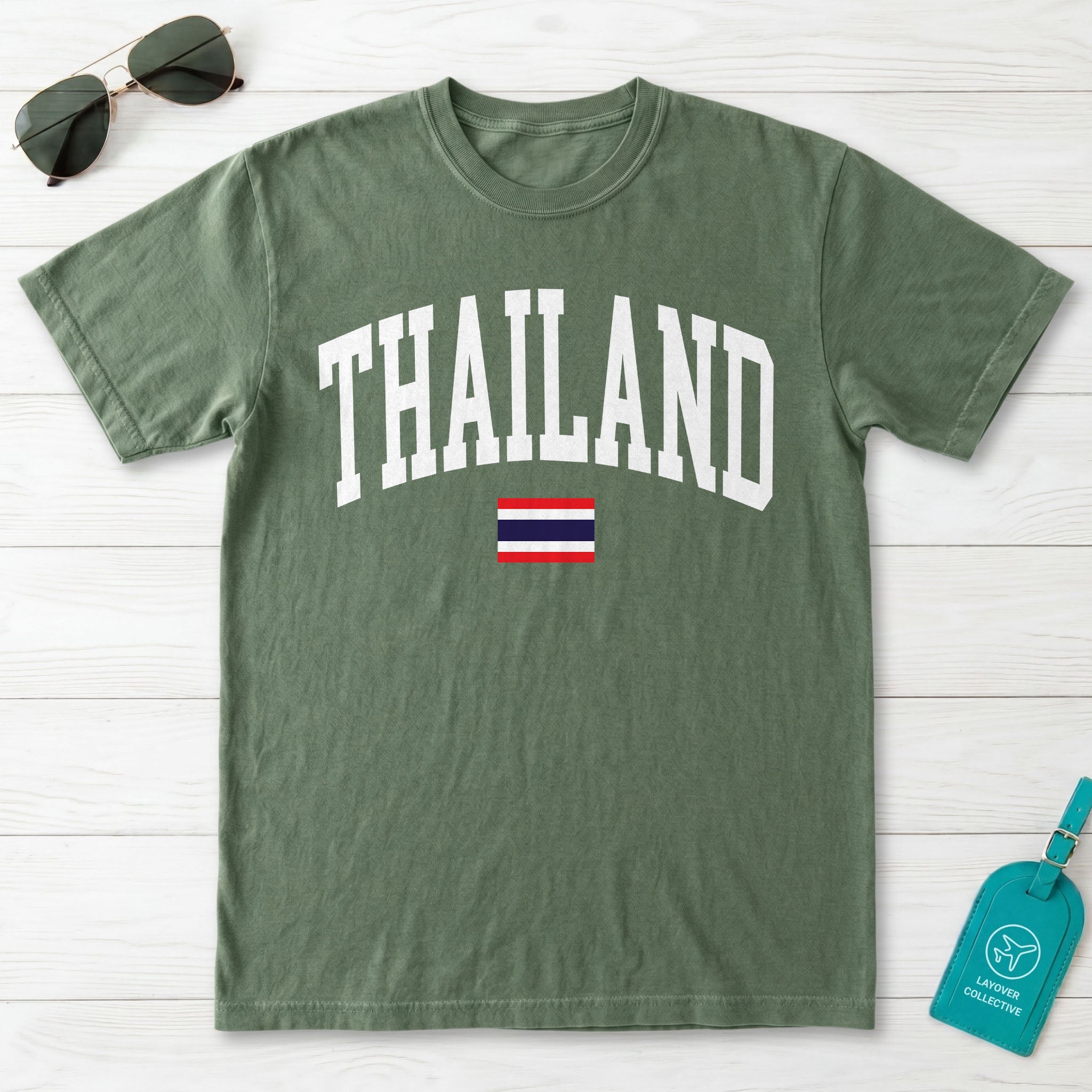 Thailand Collegiate Flag T-Shirt