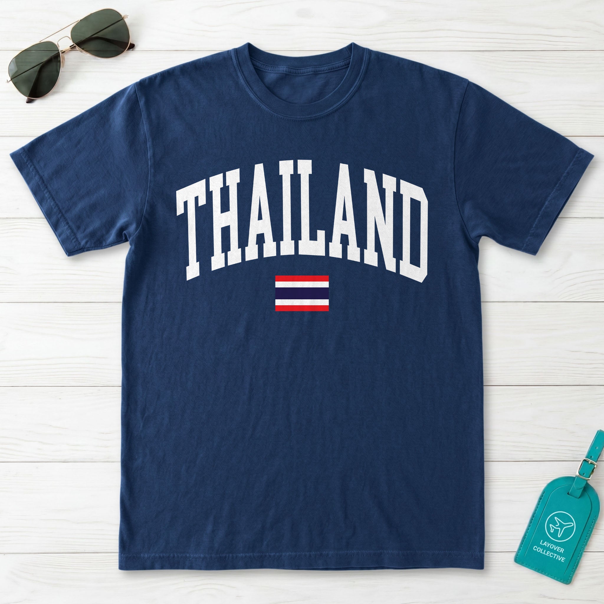 Thailand Collegiate Flag T-Shirt