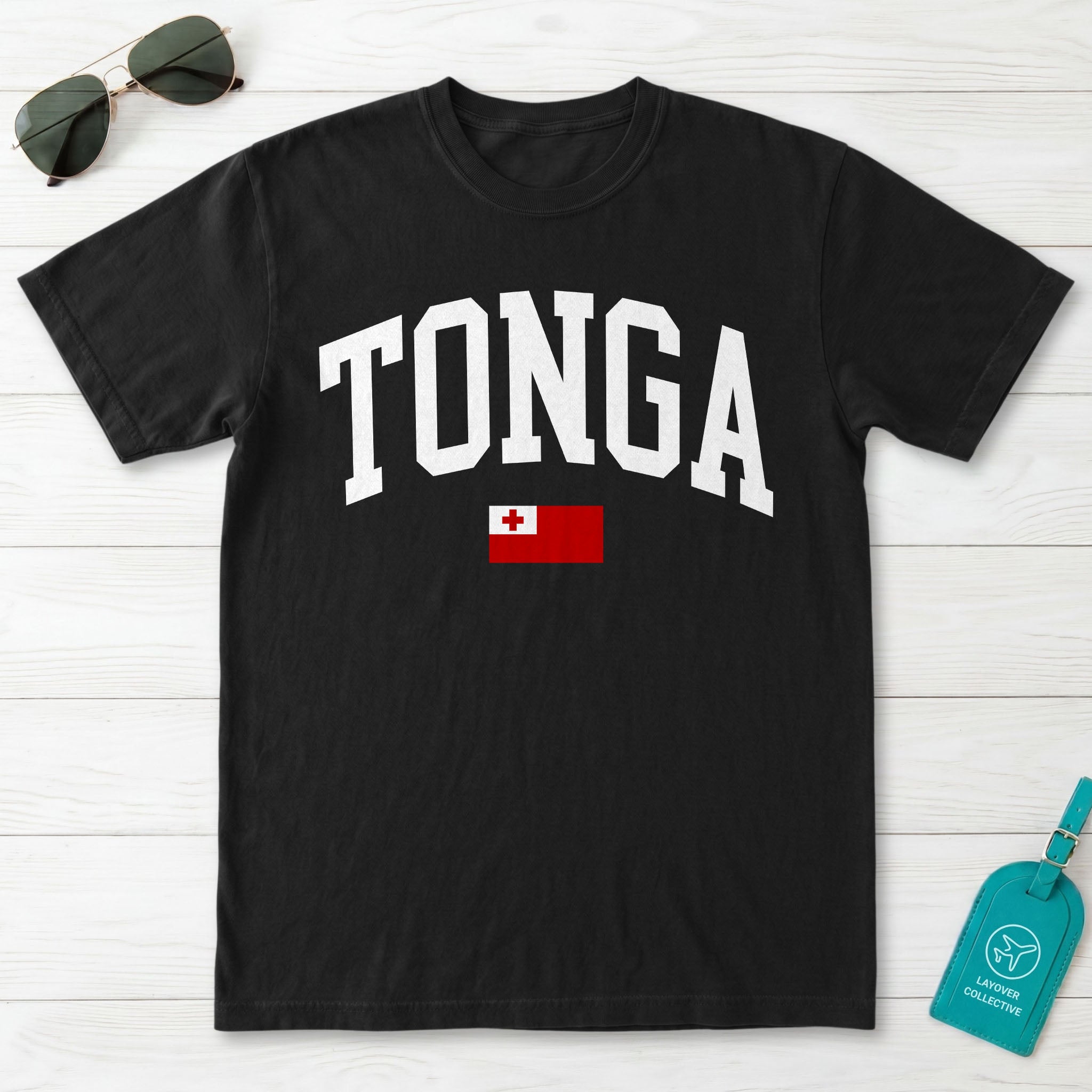 Tonga Collegiate Flag T-Shirt